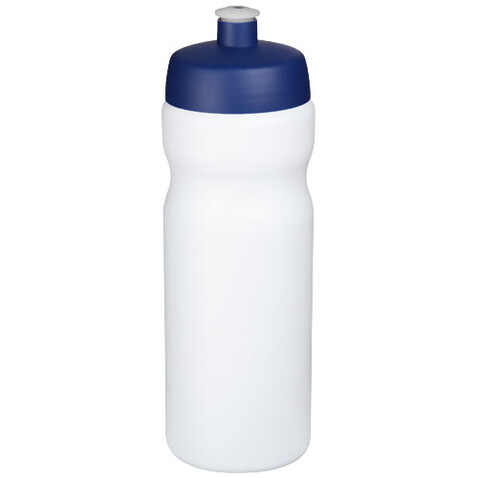 Baseline® Plus 650 ml Sportflasche, weiss, blau bedrucken, Art.-Nr. 21068402