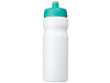 Baseline® Plus 650 ml Sportflasche, weiss, aquablau bedrucken, Art.-Nr. 21068405