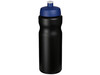 Baseline® Plus 650 ml Sportflasche, schwarz, blau bedrucken, Art.-Nr. 21068413