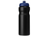 Baseline® Plus 650 ml Sportflasche, schwarz, blau bedrucken, Art.-Nr. 21068413