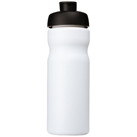 Baseline® Plus 650 ml Sportflasche mit Klappdeckel, weiss, schwarz bedrucken, Art.-Nr. 21068500 Baseline® Plus 650 ml Sportflasche mit Klappdeckel, weiss, schwarz bedrucken, Art.-Nr. 21068500