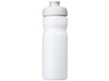 Baseline® Plus 650 ml Sportflasche mit Klappdeckel, weiss bedrucken, Art.-Nr. 21068501