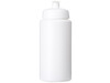 Baseline® Plus grip 500 ml Sportflasche mit Sportdeckel, weiss bedrucken, Art.-Nr. 21068701