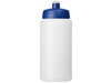 Baseline® Plus 500 ml Flasche mit Sportdeckel, transparent, blau bedrucken, Art.-Nr. 21068817