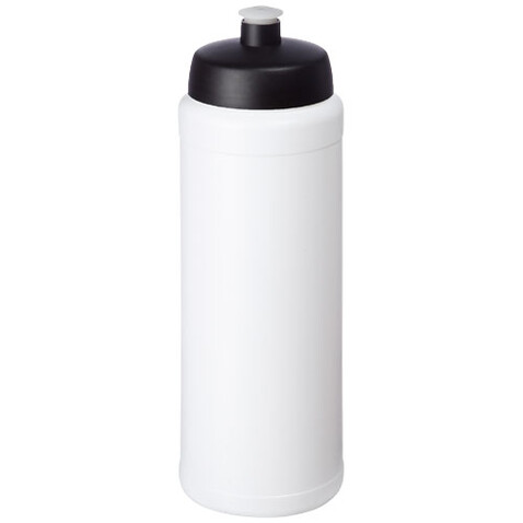 Baseline® Plus grip 750 ml Sportflasche mit Sportdeckel, weiss, schwarz bedrucken, Art.-Nr. 21068900 Baseline® Plus grip 750 ml Sportflasche mit Sportdeckel, weiss, schwarz bedrucken, Art.-Nr. 21068900