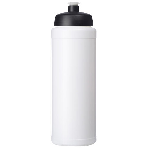Baseline® Plus grip 750 ml Sportflasche mit Sportdeckel, weiss, schwarz bedrucken, Art.-Nr. 21068900 Baseline® Plus grip 750 ml Sportflasche mit Sportdeckel, weiss, schwarz bedrucken, Art.-Nr. 21068900
