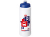 Baseline® Plus grip 750 ml Sportflasche mit Sportdeckel, weiss, blau bedrucken, Art.-Nr. 21068902