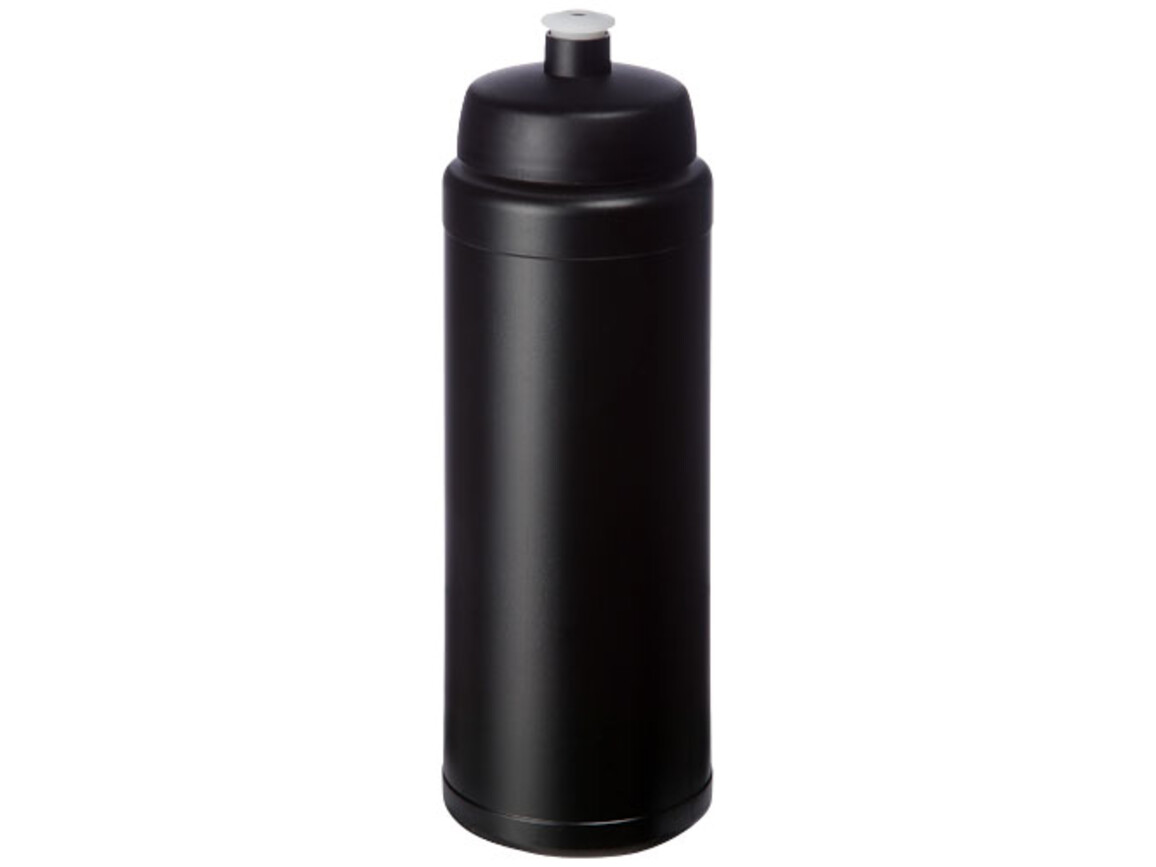 Baseline® Plus grip 750 ml Sportflasche mit Sportdeckel, schwarz bedrucken, Art.-Nr. 21068911