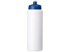 Baseline® Plus 750 ml Flasche mit Sportdeckel, weiss, blau bedrucken, Art.-Nr. 21069002