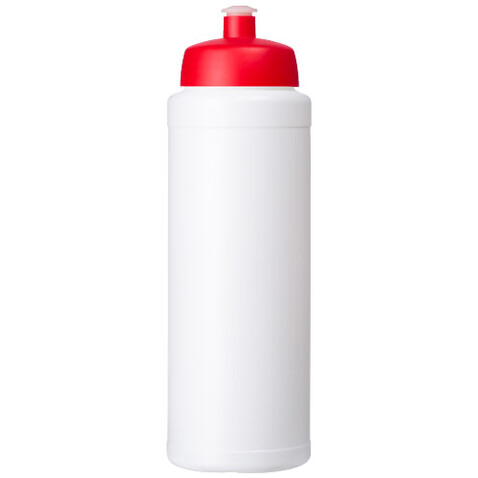 Baseline® Plus 750 ml Flasche mit Sportdeckel, weiss, rot bedrucken, Art.-Nr. 21069003 Baseline® Plus 750 ml Flasche mit Sportdeckel, weiss, rot bedrucken, Art.-Nr. 21069003