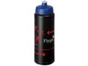Baseline® Plus 750 ml Flasche mit Sportdeckel, schwarz, blau bedrucken, Art.-Nr. 21069013
