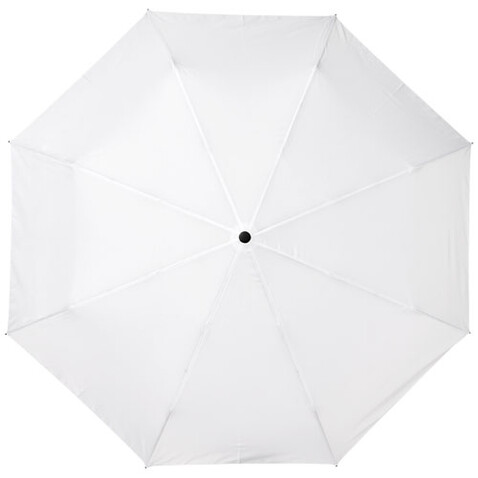 Alina 23" Automatikschirm aus recyceltem PET-Kunststoff, weiss bedrucken, Art.-Nr. 10940002