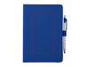 Crown A5 Notizbuch mit Stylus Kugelschreiber, blau bedrucken, Art.-Nr. 10685201