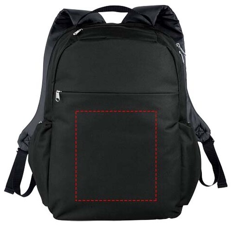 Slim 15" Laptop-Rucksack 15L, schwarz bedrucken, Art.-Nr. 12018600 Slim 15" Laptop-Rucksack 15L, schwarz bedrucken, Art.-Nr. 12018600
