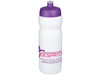 Baseline® Plus 650 ml Sportflasche, weiss, lila bedrucken, Art.-Nr. 21068409