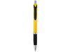Turbo Kugelschreiber mit Gummigriff, gelb, schwarz bedrucken, Art.-Nr. 10771307