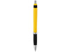 Turbo Kugelschreiber mit Gummigriff, gelb, schwarz bedrucken, Art.-Nr. 10771307