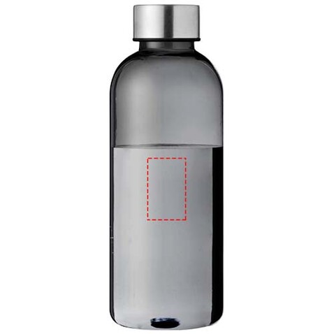 Spring 600 ml Trinkflasche, transparent schwarz bedrucken, Art.-Nr. 10028900