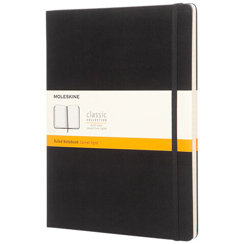 Moleskine Classic Hardcover Notizbuch XL – liniert, schwarz bedrucken, Art.-Nr. 10715200 Moleskine Classic Hardcover Notizbuch XL – liniert, schwarz bedrucken, Art.-Nr. 10715200