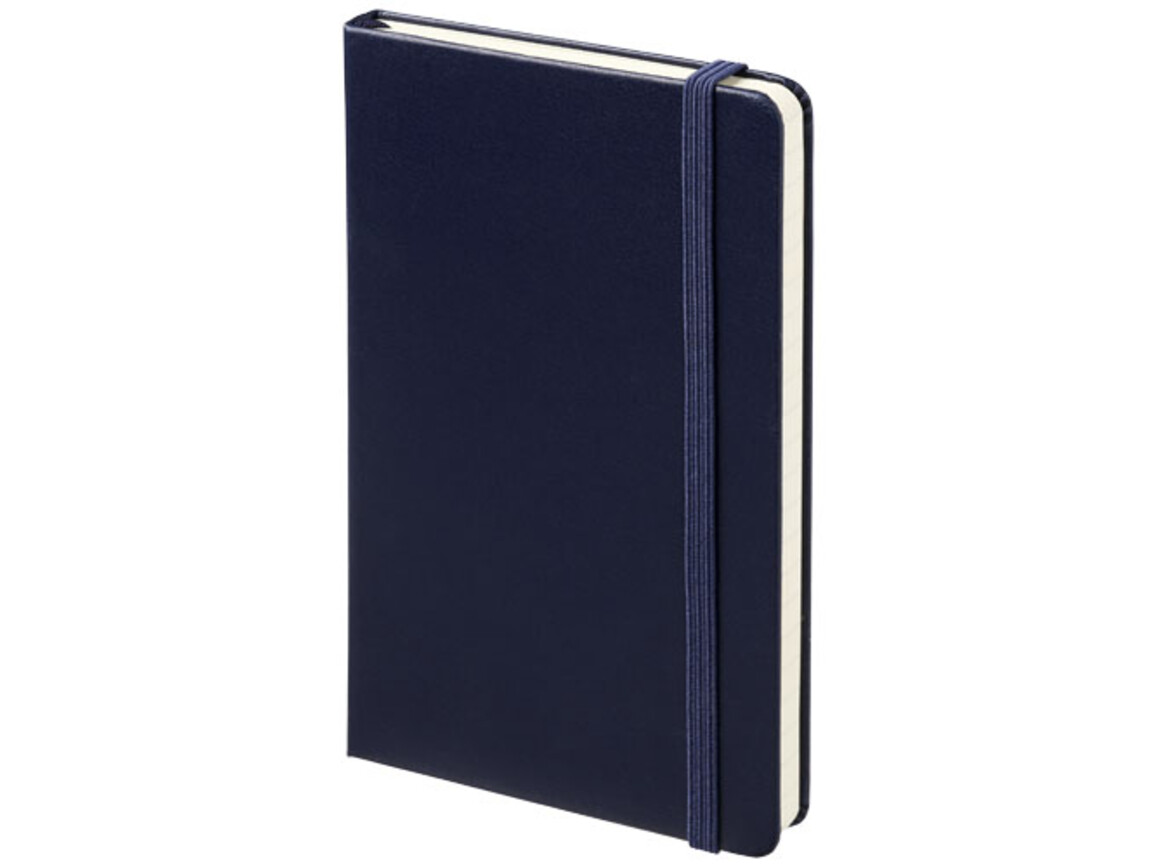 Classic Hardcover Notizbuch Taschenformat – liniert, berliner blau bedrucken, Art.-Nr. 10715401
