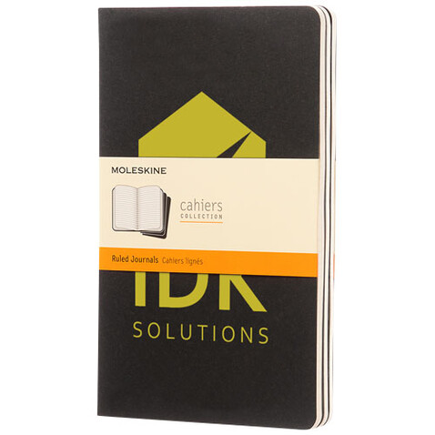 Moleskine Cahier Journal L – liniert, schwarz bedrucken, Art.-Nr. 10715800 Moleskine Cahier Journal L – liniert, schwarz bedrucken, Art.-Nr. 10715800