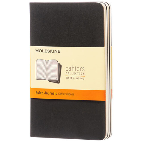 Moleskine Cahier Journal Taschenformat – liniert, schwarz bedrucken, Art.-Nr. 10716000 Moleskine Cahier Journal Taschenformat – liniert, schwarz bedrucken, Art.-Nr. 10716000