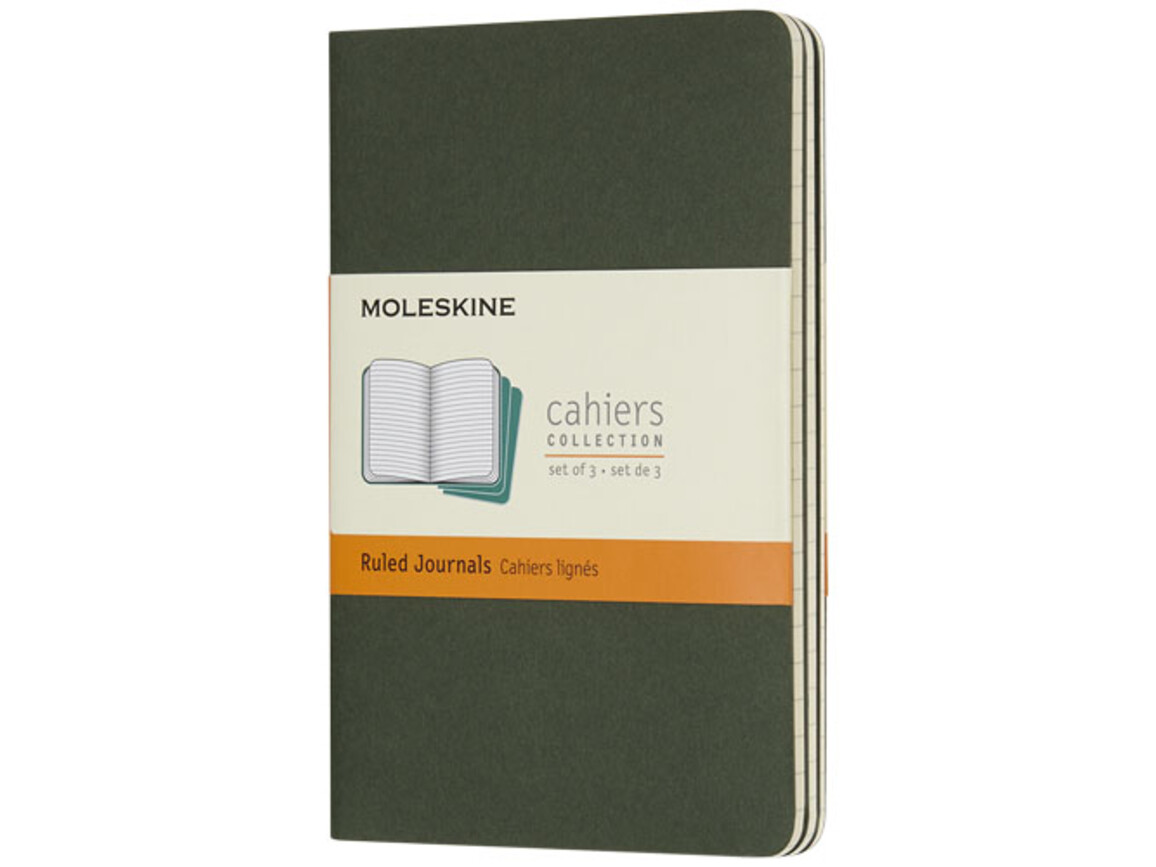 Cahier Journal Taschenformat – liniert, myrtengrün bedrucken, Art.-Nr. 10716020