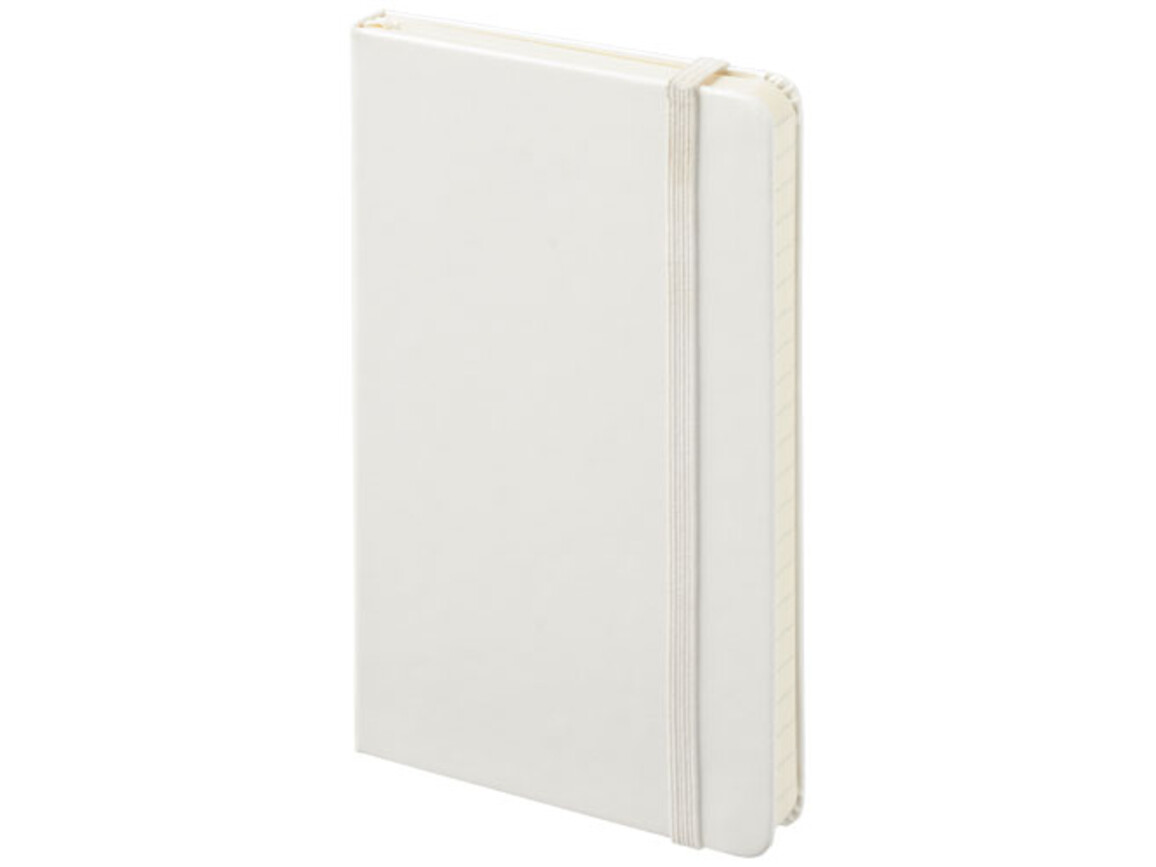 Classic Hardcover Notizbuch Taschenformat – liniert, weiss bedrucken, Art.-Nr. 10717503
