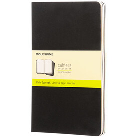 Moleskine Cahier Journal L – blanko, schwarz bedrucken, Art.-Nr. 10719200