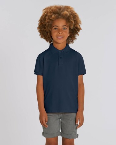 Mini Sprinter - Das Iconic Kinder-Polo - French Navy - 7-8/122-128cm bedrucken, Art.-Nr. STPK908C72707
