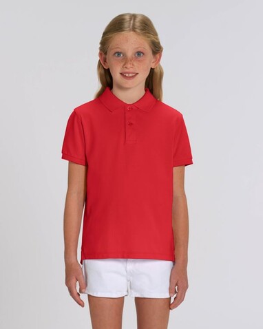 Mini Sprinter - Das Iconic Kinder-Polo - Red - 5-6/110-116cm bedrucken, Art.-Nr. STPK908C00405