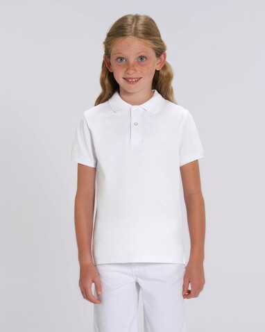 Mini Sprinter - Das Iconic Kinder-Polo - White - 9-11/134-146cm bedrucken, Art.-Nr. STPK908C00109