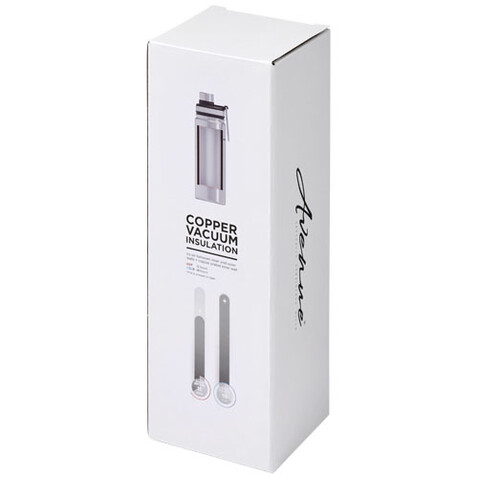Gessi 590 ml Kupfer-Vakuum Isolierflasche, schwarz bedrucken, Art.-Nr. 10064400 Gessi 590 ml Kupfer-Vakuum Isolierflasche, schwarz bedrucken, Art.-Nr. 10064400