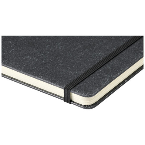 Atlanta A5 Notizbuch aus Lederresten, schwarz bedrucken, Art.-Nr. 10757500 Atlanta A5 Notizbuch aus Lederresten, schwarz bedrucken, Art.-Nr. 10757500