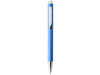 Tual Druckkugelschreiber aus Weizenstroh, blau bedrucken, Art.-Nr. 10758101