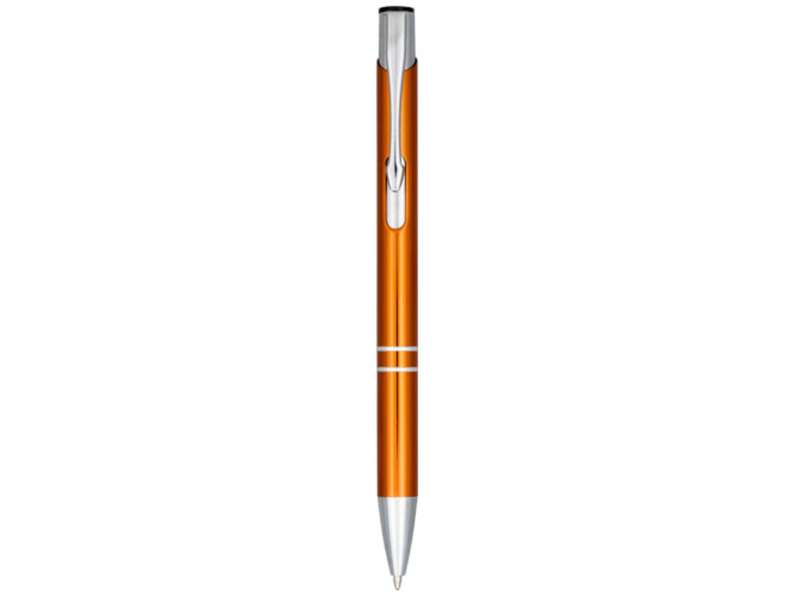 Moneta Druckkugelschreiber aus eloxiertem Aluminium, orange bedrucken, Art.-Nr. 10758305
