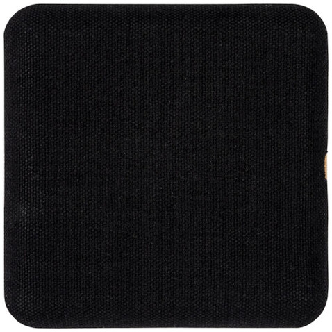 Leaf kabelloses 5W Ladepad aus Bambus und Stoff, natur, schwarz bedrucken, Art.-Nr. 12411800 Leaf kabelloses 5W Ladepad aus Bambus und Stoff, natur, schwarz bedrucken, Art.-Nr. 12411800