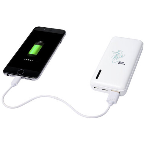 Compress 10.000 mAh High Density Powerbank, weiss bedrucken, Art.-Nr. 12412000 Compress 10.000 mAh High Density Powerbank, weiss bedrucken, Art.-Nr. 12412000