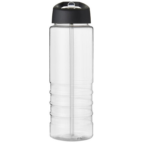 H2O Active® Treble 750 ml Sportflasche mit Ausgussdeckel, transparent, schwarz bedrucken, Art.-Nr. 21087700 H2O Active® Treble 750 ml Sportflasche mit Ausgussdeckel, transparent, schwarz bedrucken, Art.-Nr. 21087700