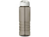 H2O Active® Treble 750 ml Sportflasche mit Ausgussdeckel, kohle, weiss bedrucken, Art.-Nr. 21087703