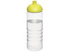 H2O Active® Treble 750 ml Sportflasche mit Kuppeldeckel, transparent, limone bedrucken, Art.-Nr. 21087804