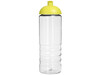 H2O Active® Treble 750 ml Sportflasche mit Kuppeldeckel, transparent, limone bedrucken, Art.-Nr. 21087804