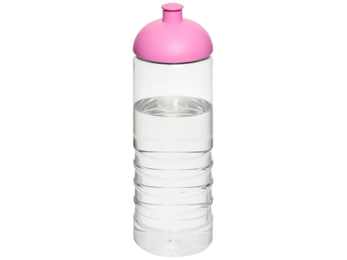 H2O Active® Treble 750 ml Sportflasche mit Kuppeldeckel, transparent, rosa bedrucken, Art.-Nr. 21087808