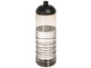 H2O Active® Treble 750 ml Sportflasche mit Kuppeldeckel, charcoal, schwarz bedrucken, Art.-Nr. 21087811
