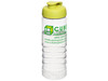 H2O Active® Treble 750 ml Sportflasche mit Klappdeckel, transparent, limone bedrucken, Art.-Nr. 21087904