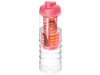H2O Active® Treble 750 ml Flasche mit Klappdeckel und Infusor, transparent, rosa bedrucken, Art.-Nr. 21088106
