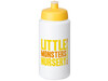 Baseline® Plus grip 500 ml Sportflasche mit Sportdeckel, weiss, gelb bedrucken, Art.-Nr. 21068710