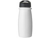 H2O Active® Pulse 600 ml Sportflasche mit Ausgussdeckel, weiss, schwarz bedrucken, Art.-Nr. 21088208