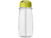 H2O Active® Pulse 600 ml Sportflasche mit Ausgussdeckel, transparent, limone bedrucken, Art.-Nr. 21088212