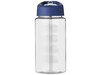 H2O Active® Bop 500 ml Sportflasche mit Ausgussdeckel, transparent, blau bedrucken, Art.-Nr. 21088301